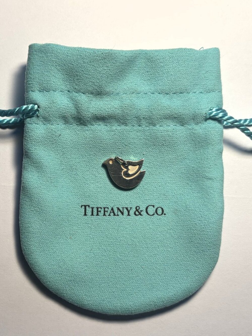 Very Rare Tiffany & Co. Sterling Silver Lovey Dovey Dove Charm